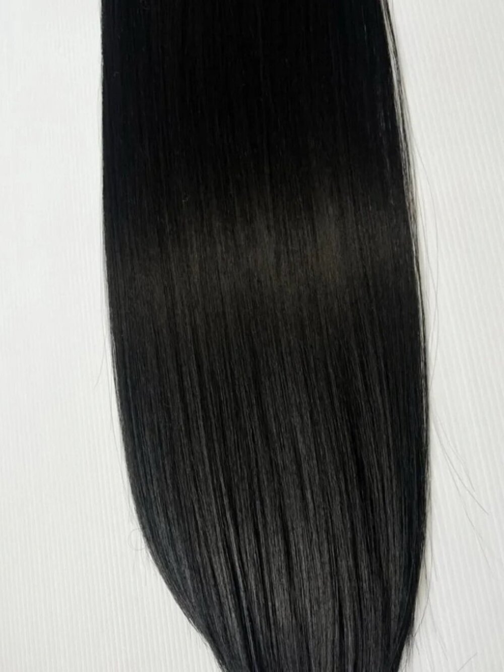 Human hair Blend - Long Black hair Extensions Clips - Picture 7 of 7